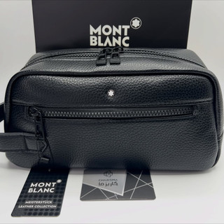 کیف چرم تک زیپ مردانه واش بگ مونبلان طرح چرم متنوع | Montblanc Shoesbag | MONTBLANC WASHBAG