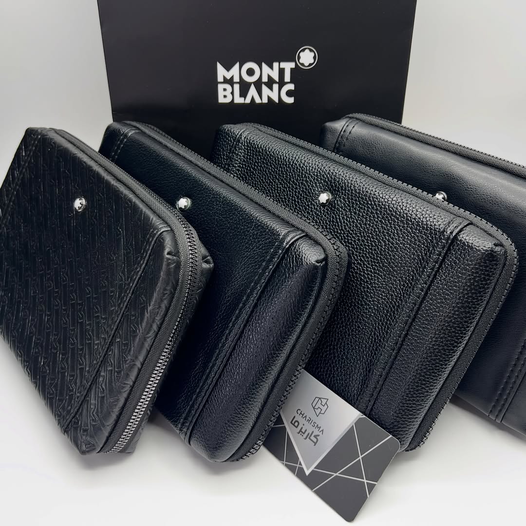 کیف پاسپورتی چرم دستی تک زیپ مونبلان | Montblanc 1zip Handbag